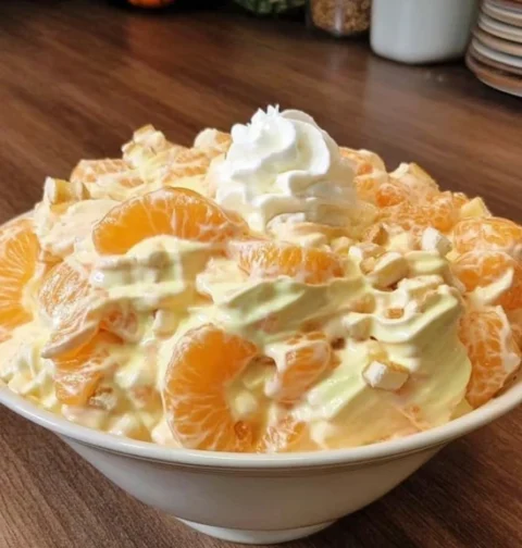Orange Dreamsicle Salad Recipe Easy Orange Dreamsicle Salad Homemade Orange Dreamsicle Dessert Orange Dreamsicle Jello Sal...