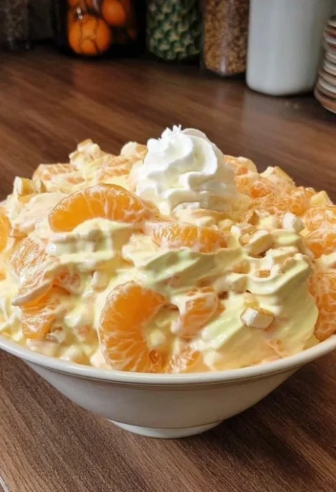 Orange Dreamsicle Salad Recipe Easy Orange Dreamsicle Salad Homemade Orange Dreamsicle Dessert Orange Dreamsicle Jello Sal...