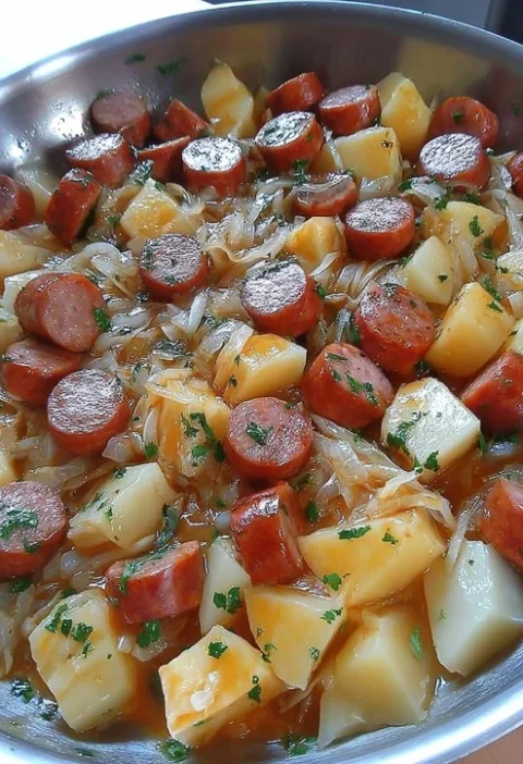 Polish Sausage Sauerkraut Potatoes Recipe Best Polish Sausage With Sauerkraut Slow Cooker Polish Sausage Potatoes Homemade...