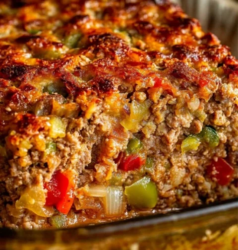 Savory Stuffed Bell Pepper Loaf Recipe Easy Stuffed Bell Pepper Meatloaf Best Meatloaf Recipe With Bell Peppers How To Mak...