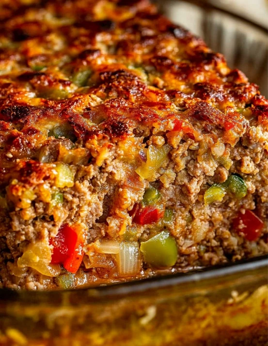 Savory Stuffed Bell Pepper Loaf