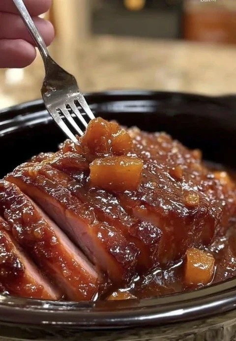 Slow Cooker Amish Christmas Ham Recipe Best Amish Ham Slow Cooker Recipe Easy Amish Christmas Ham In Slow Cooker Low And S...