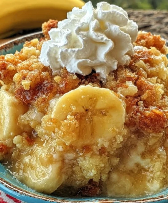 Southern Banana Cobbler Recipe Easy Southern Banana Cobbler Best Banana Cobbler Recipe Homemade Banana Cobbler Southern St...