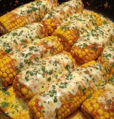 Spicy Creamy Cajun Corn Cob