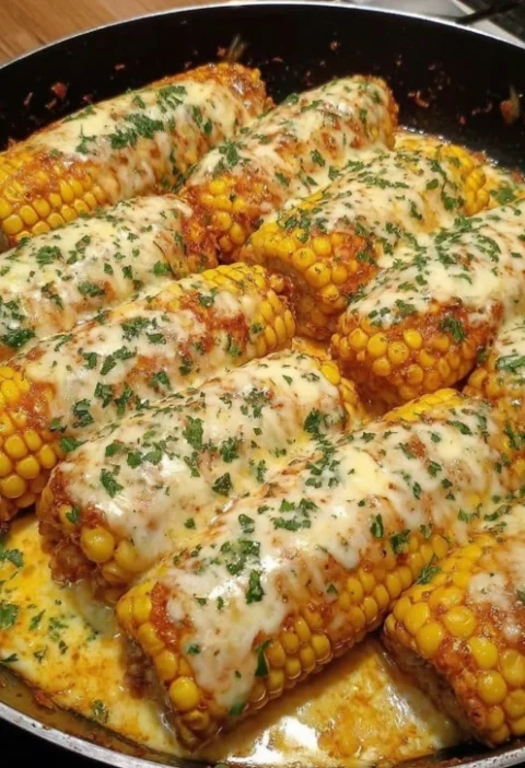 Spicy Creamy Cajun Corn Cob