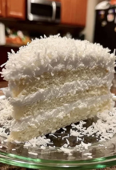 Best Coconut Cake Recipe Online Easy Creamy Coconut Cake Recipe Homemade Coconut Cream Cake How To Make A Coconut Cream Ca...