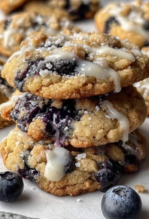 Blueberry Muffin Cookie Recipe Best Blueberry Muffin Cookies Streusel Topping For Cookies Homemade Blueberry Streusel Cook...