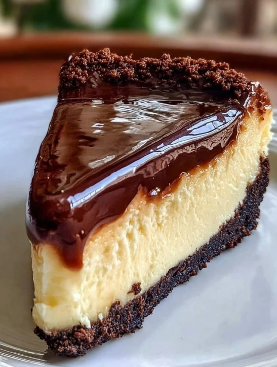 Boston Cream Pie Cheesecake Recipe Easy Boston Cream Pie Cheesecake Homemade Boston Cream Pie Cheesecake Boston Cream Pie ...