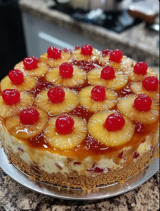 Country-kitchen Pineapple Upside-down Cheesecake Recipe Best Pineapple Upside-down Cheesecake Homemade Country Kitchen Che...