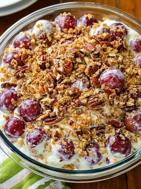 Cozy Grandmas Christmas Grape Salad