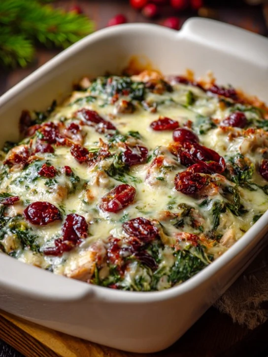Cranberry Turkey Spinach Casserole Recipe Easy Cranberry Turkey Casserole Healthy Turkey Spinach Casserole Best Turkey Spi...