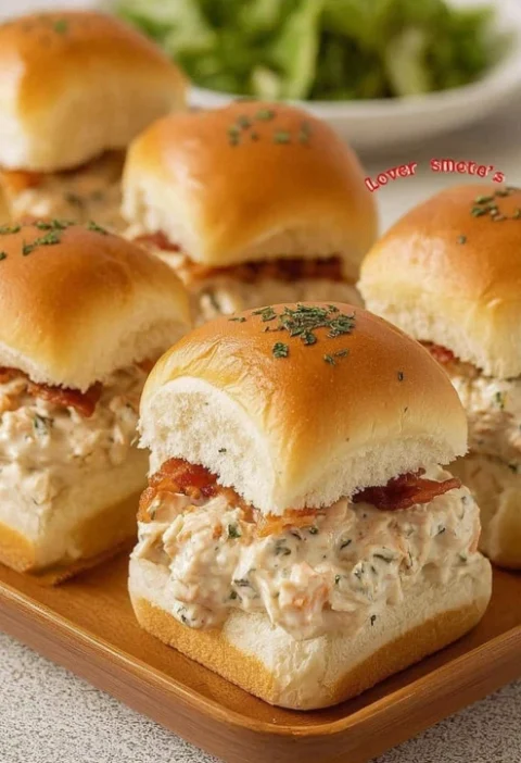 Creamy Chicken Ranch Bacon Sliders Recipe Hawaiian Roll Chicken Sliders Bacon Ranch Chicken Sliders On Hawaiian Best Bacon...