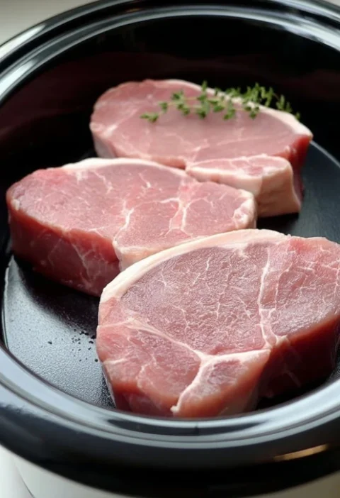 Easy 3-ingredient Slow Cooker Pork Chops Healthy Slow Cooker Pork Chop Recipes Best Three Ingredient Crockpot Pork Chops Q...