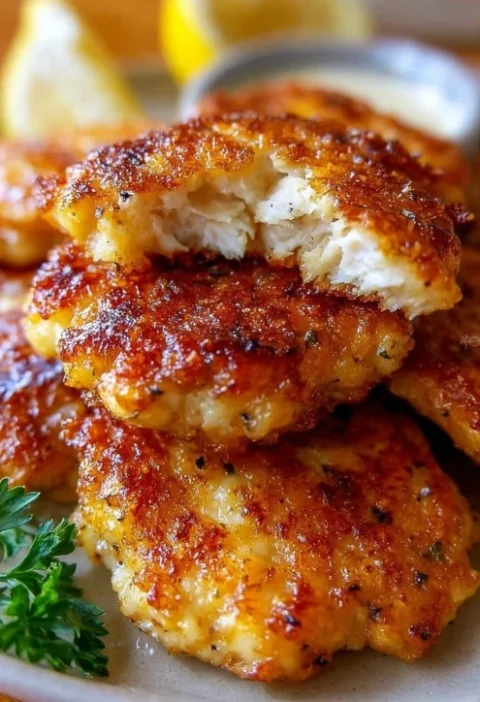 Easy Cheesy Chicken Fritters Recipe Crispy Tender Chicken Fritters Best Cheese Chicken Fritters Recipe Homemade Cheesy Chi...