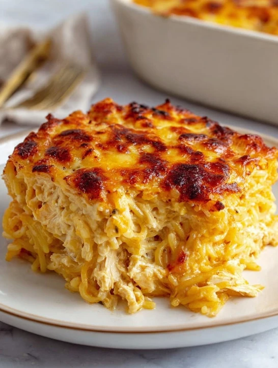 Easy Chicken Spaghetti Bake Recipe Homemade Chicken Spaghetti Casserole Best Cheesy Chicken Spaghetti Bake Quick And Easy ...