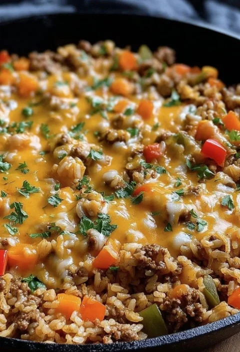 Easy Ground Beef And Peppers Skillet Recipe Best Skillet Recipes With Ground Beef And Bell Peppers Healthy Ground Beef And...