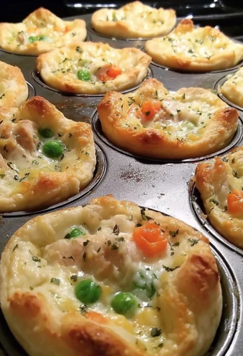 Easy Mini Chicken Pot Pie Recipe Homemade Mini Chicken Pot Pie Frozen Mini Chicken Pot Pies Best Chicken Pot Pie Recipe Fo...