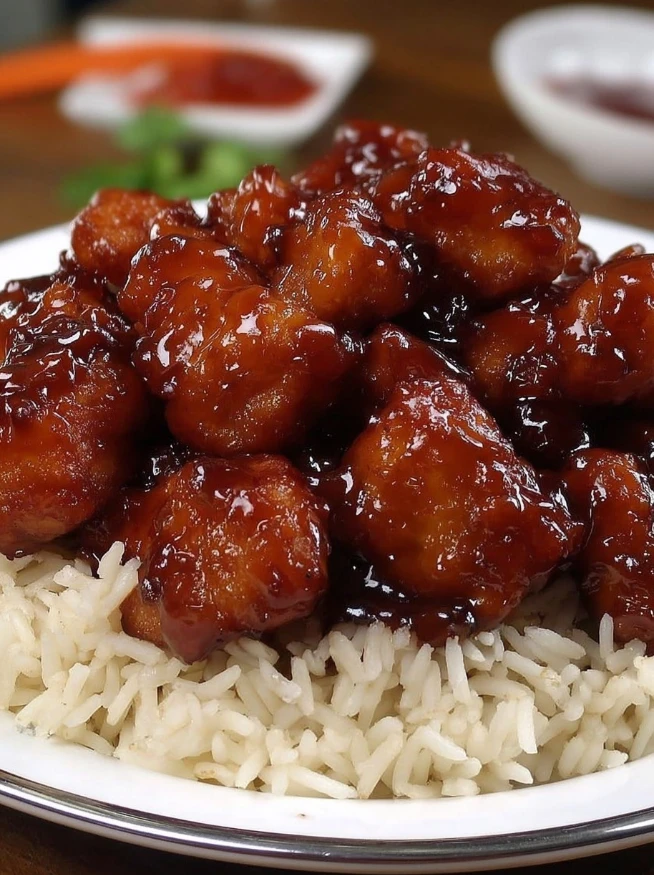 Easy Slow Cooker General Tso's Chicken Recipe Healthy General Tso's Chicken Slow Cooker Best Slow Cooker General Tso's Chi...