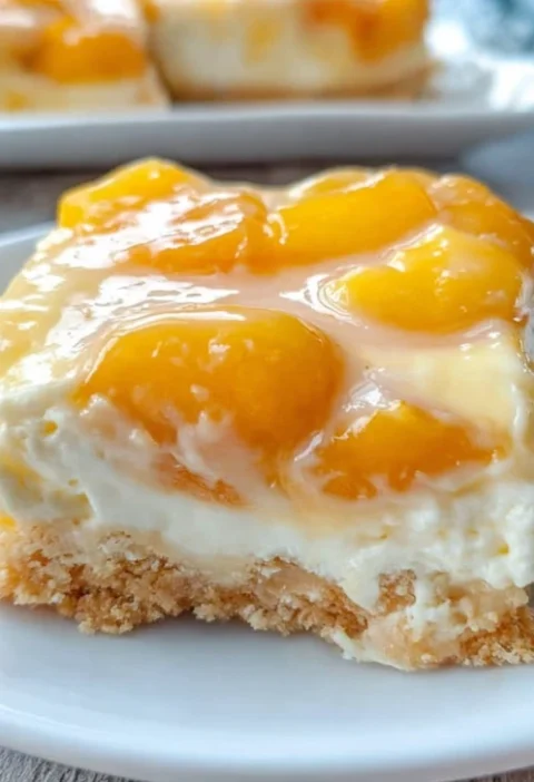 Homemade Peaches And Cream Bars Recipe Best Peaches And Cream Dessert Bars Easy Mom’s Classic Peach Bars Gluten-free Pea...