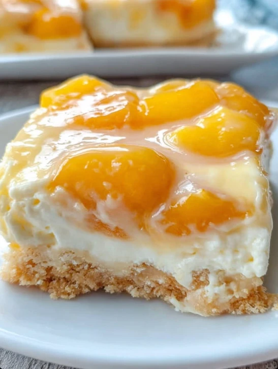 Homemade Peaches And Cream Bars Recipe Best Peaches And Cream Dessert Bars Easy Mom’s Classic Peach Bars Gluten-free Pea...