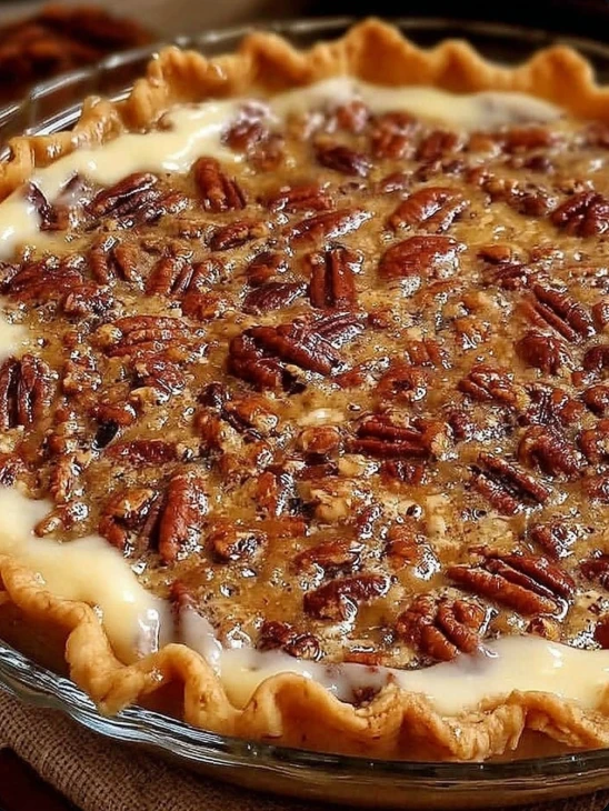 Homemade Pecan Cheesecake Pie Recipe Best Grandma's Pecan Cheesecake Pie Cozy Pecan Pie Cheesecake Bake How To Make A Peca...