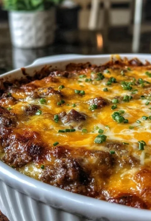 Low Carb Amish Hamburger Steak Bake Recipe Keto Amish Ground Beef Casserole Healthy Amish Baked Hamburger Steak Low Carb H...