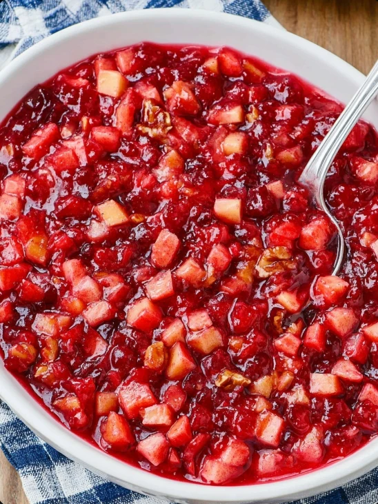 Nana’s Homemade Cranberry Salad Recipe Best Family Cranberry Salad Recipe Nana’s Cranberry Salad With Walnuts Traditio...