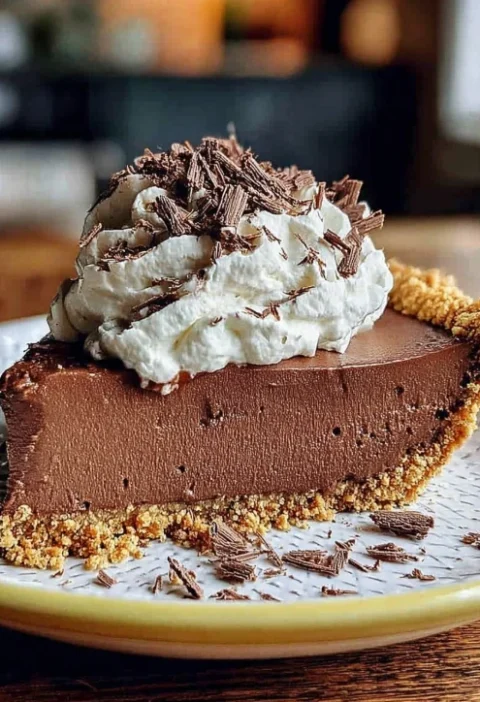 No Bake Chocolate Pie Recipe Easy No Bake Chocolate Pie No Bake Chocolate Pie With Oreo Crust Vegan No Bake Chocolate Pie ...