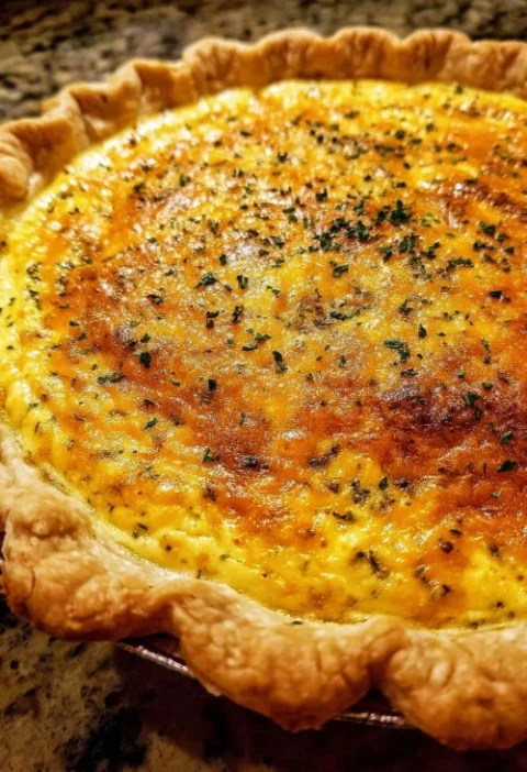 Savory Cheddar And Herb Quiche Recipe Best Cheddar Herb Quiche Gluten-free Savory Cheddar Quiche How To Make Cheddar Herb ...