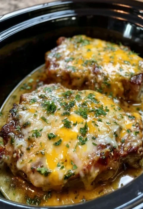 Slow Cooker Alpine Pork Chops Recipe Best Slow Cooker Pork Chops Alpine Pork Chops Crock Pot Easy Alpine Pork Chops Slow C...