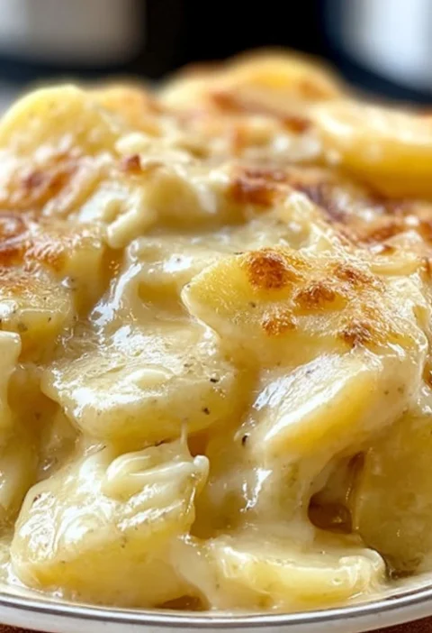 Slow Cooker Amish Recipes Cheesy Potatoes Best Amish Cheesy Potato Heaven Recipe Easy Slow Cooker Amish Potato Casserole H...