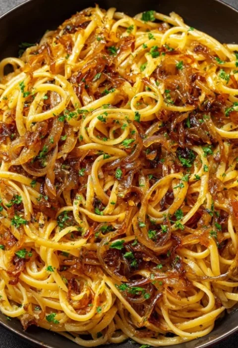 Slow Cooker Garlic Herb Linguine Recipe Caramelized Onions Linguine Slow Cooker Easy Garlic Herb Pasta Slow Cooker Best Sl...