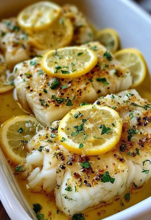 Slow Cooker Lemon Butter Cod Recipe Easy Lemon Butter Cod Slow Cooker Healthy Slow Cooker Cod Recipes Lemon Garlic Butter ...