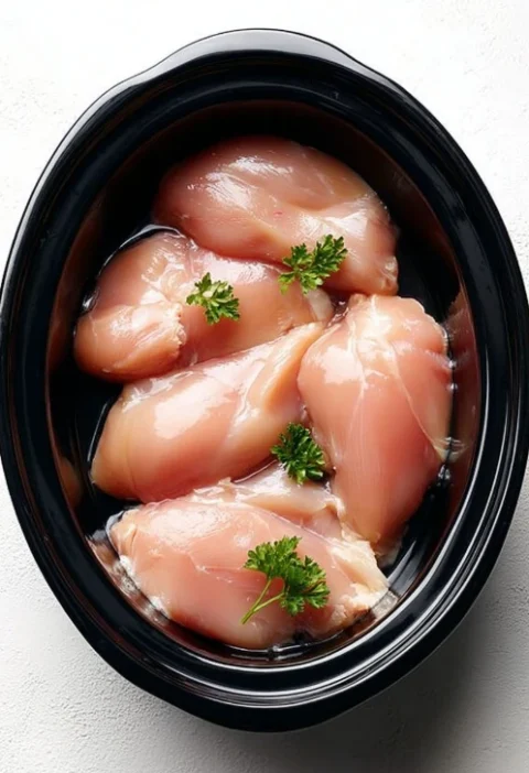 Slow Cooker Salsa Chicken Recipe 5-ingredient Crockpot Chicken Easy Salsa Chicken Slow Cooker Healthy Slow Cooker Salsa Ch...