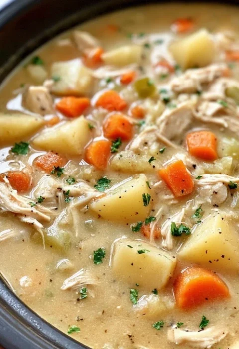 Slow Cooker Turkey Chowder Recipe Creamy Turkey Chowder Slow Cooker Best Slow Cooker Turkey Chowder Healthy Slow Cooker Tu...