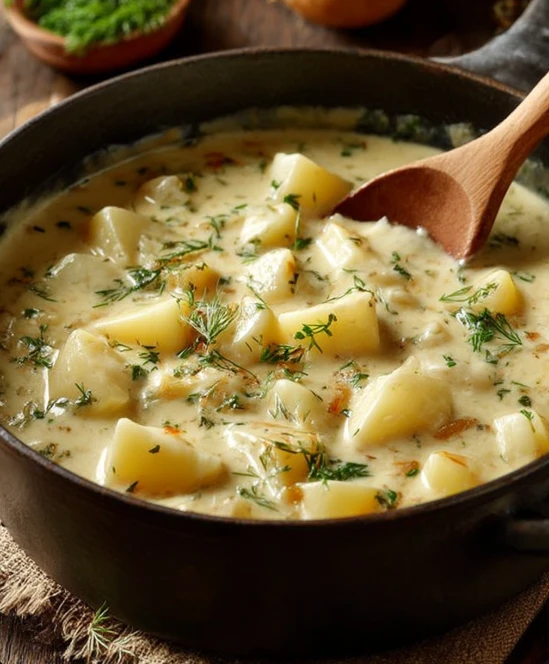 4-Ingredient Creamy Potato Soup