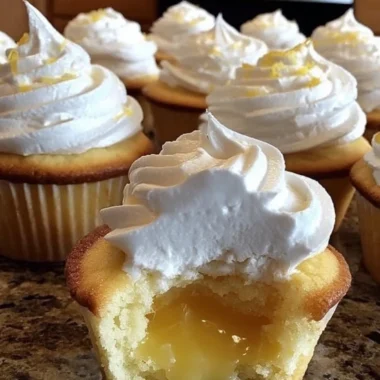 Aunt Bettys Homestyle Lemon Meringue Pie Cupcakes