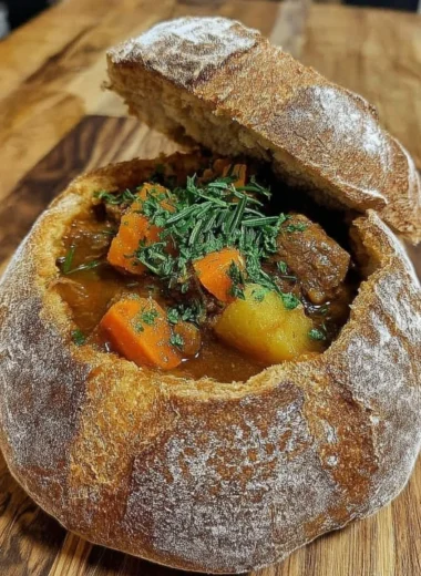 Aunt Bettys Homestyle Beef Stew Bread Bowl