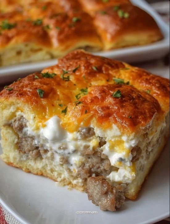 Classic Diner Sausage Cream Cheese Casserole