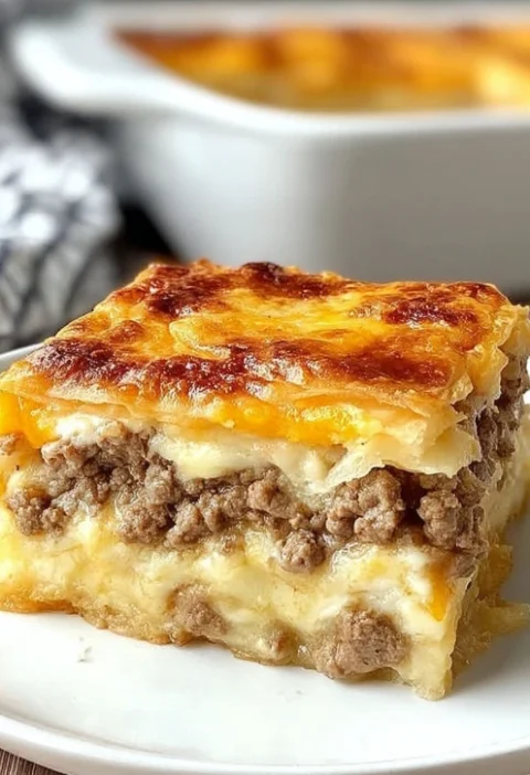 Cozy Grandmas Pancake Sausage Casserole Bake