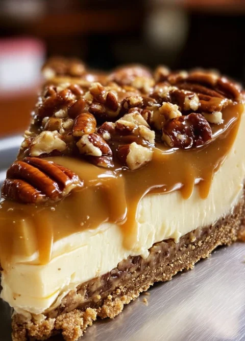 Cozy Holidaytable Pecan Pie Cheesecake