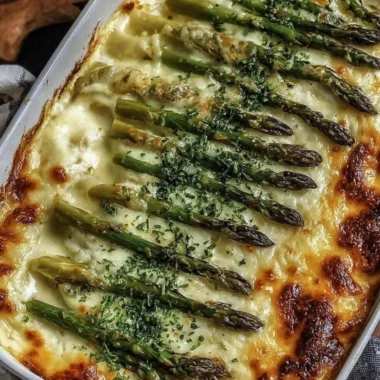 Creamy Cheesy Asparagus Casserole