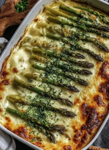 Creamy Cheesy Asparagus Casserole