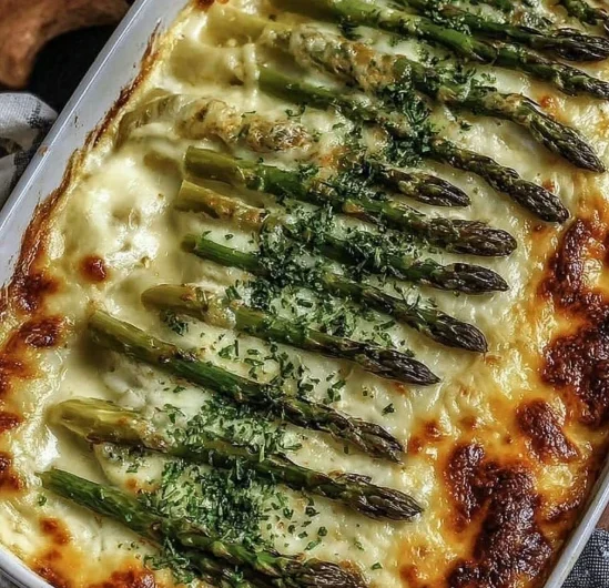 Creamy Cheesy Asparagus Casserole