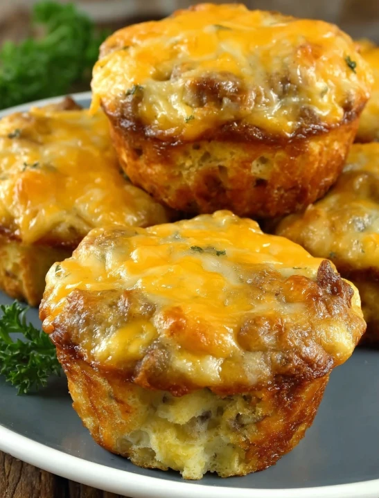 Easy Sausage Muffins with Bisquick
