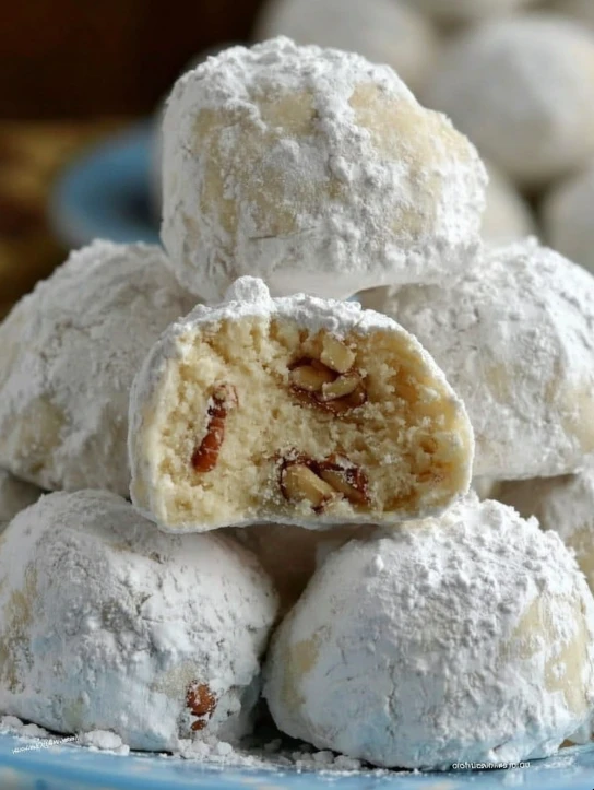 Grandmas Oldfashioned Buttery Pecan Snowball Cookies