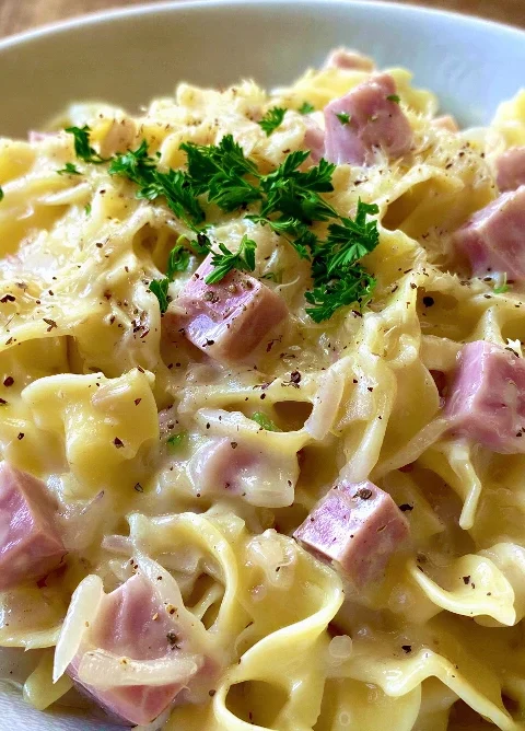 Haluski With Ham Cabbage And Egg Noodles Recipe Best Haluski With Ham Recipe Easy Cabbage And Ham Haluski Traditional Slov...