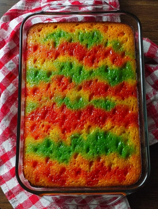 Holiday Table Poke Cake Recipe Christmas Poke Cake Decorations Cozy Christmas Dessert Ideas Best Christmas Poke Cake Flavo...