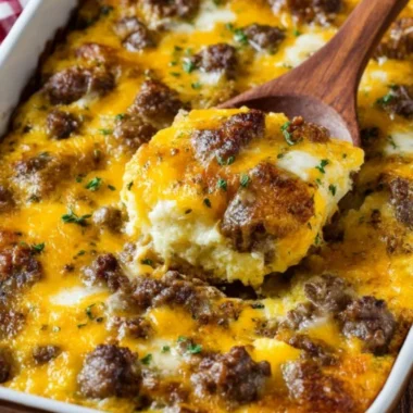 Low Carb 5ingredient Cheeseburger Casserole
