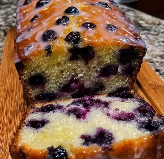 Oldfashioned Family Lemon Blueberry Loaf